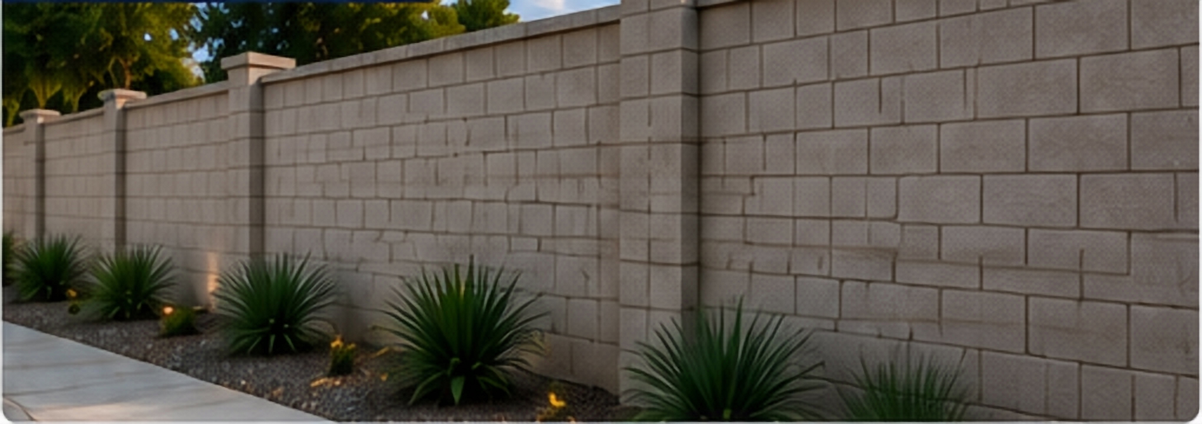 Block Wall Fence