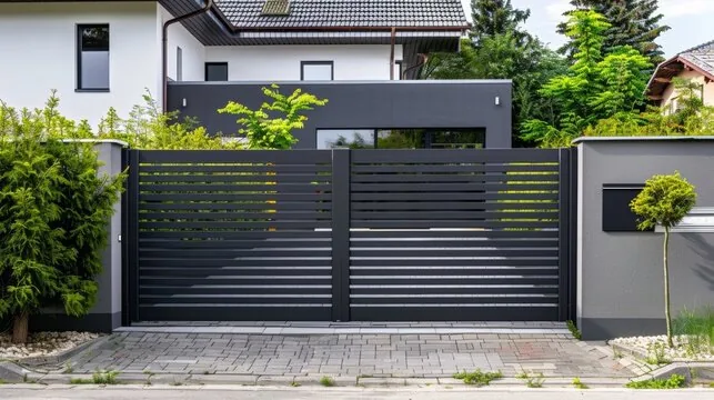 Sliding driveway gate installed in Los Angeles