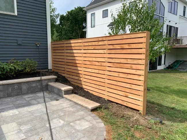 Ranch rail fence on a wide frontage