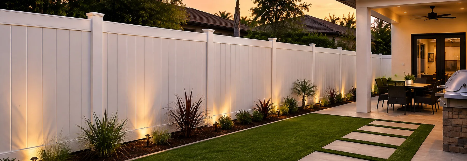 Hero Vinyl Fence Backyard