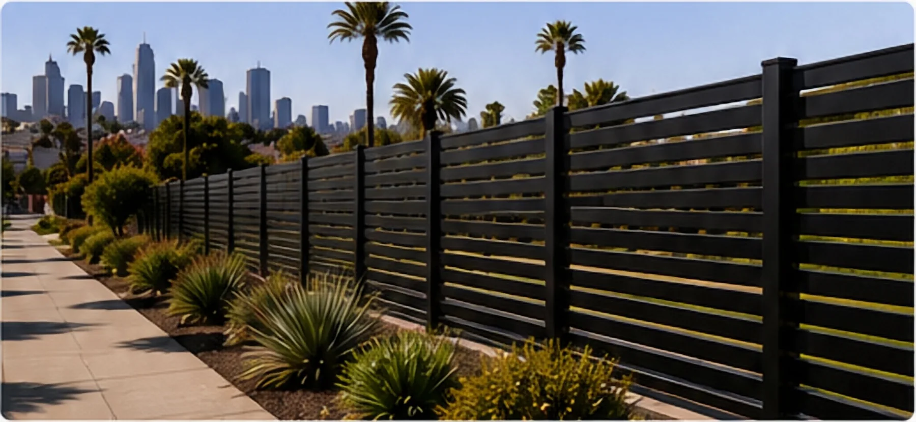 Metal fence work across Los Angeles