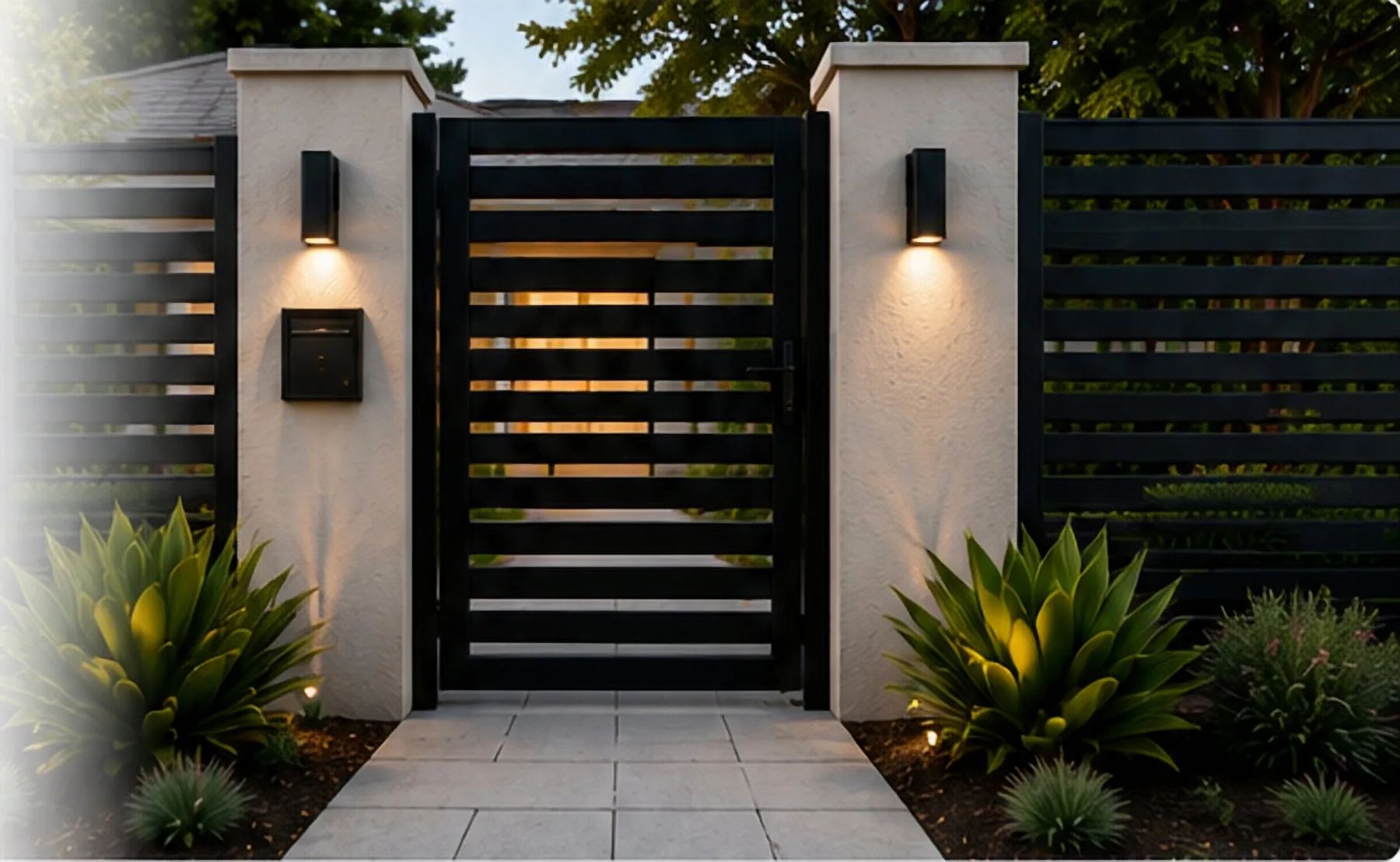 Pedestrian gate installed by Payless Fence Repair in Los Angeles